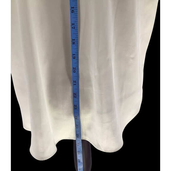 Worthington Womens White Satin Button-Up Blouse L Please Read - Picture 5 of 6